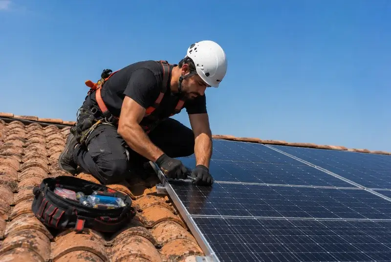 Maintenance et monitoring de panneaux solaires à Chey